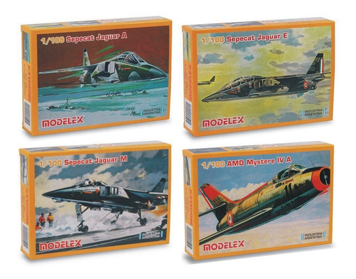 Imagen 4 de 8 de 4 Maquetas Para Armar De Aviones Modelex + 1 Pegamento