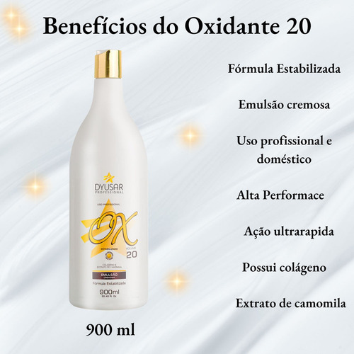 Kit Pó Platine Precision + Ox 20 Volumes Dyusar Cosméticos
