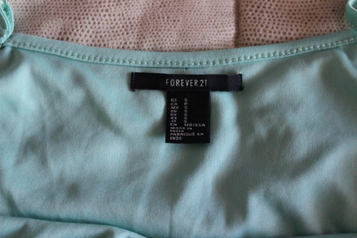 Top Verde Agua Forever 21