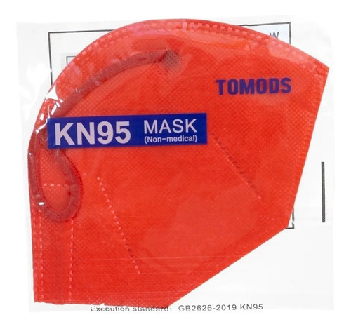 Imagen 4 de 9 de Kn95 Mascarillas Cubrebocas 50 Pzs Colores Tomods Calidad