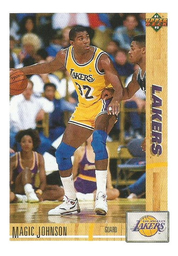 Barajita Magic Johnson Upper Deck 1991-92 #45 Lakers