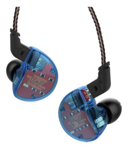 Auriculares in-ear gamer KZ ZS10 blue