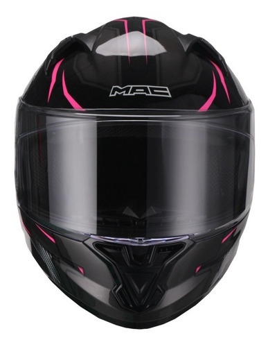 Casco Integral Mac Speed Riot Pink Dama Mujer Moto Delta