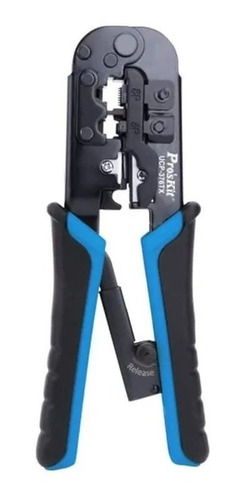 Imagen 2 de 10 de Pinza Crimpeadora 4p/6p/8p Prounion Proskit Ucp-376tx