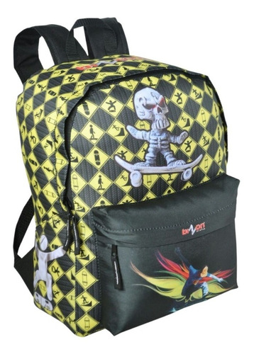 Mochila Escolar Impermeável Dobrável Super Resistente Bizon Cor Bu15-am