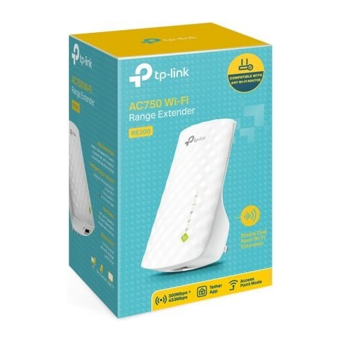 Repetidor Extensor Inalambri Tp-link Dual Band Ac750 Re200