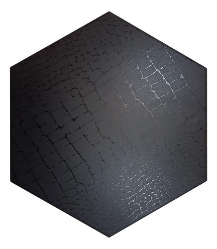 Porcelanato Hexagonal 33x28.5 Negro Caiman