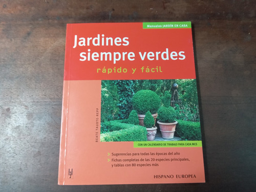 Libro Manuales Jardín En Casa    Jardines Siempre Verdes