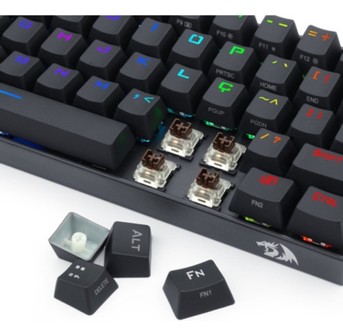 Imagen 4 de 5 de Outlet Teclado Redragon Draconic Black K530rgb