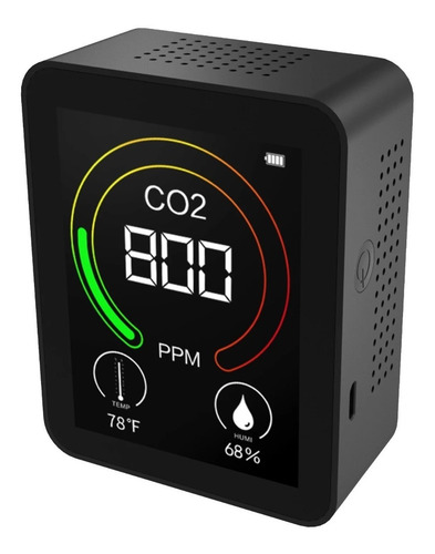 Imagen 1 de 10 de Medidor De Dioxido De Carbono Digital Aula Escuelas Comercio