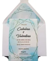 Comprar 90 Invitaciones Tarjetas Casamiento Quince Años 15 Boda