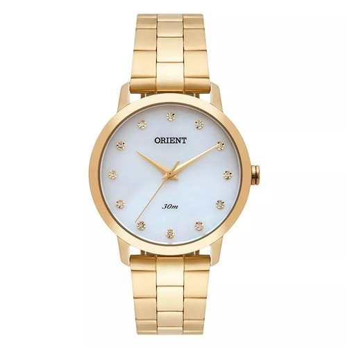 Relogio Orient Feminino Dourado Analogico Original A Prova Dagua Com Garantia De Fabrica E N. F. Medio Fgss0110 B1kx