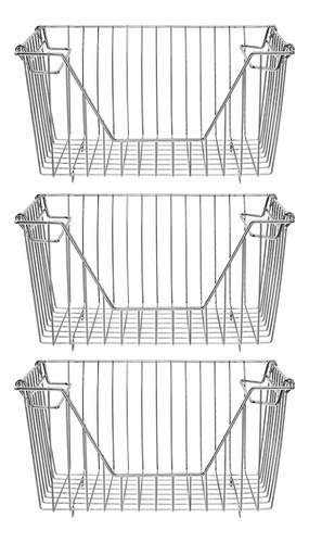 Homics Cestas Apilables De Alambre De Almacenamiento, Cestas