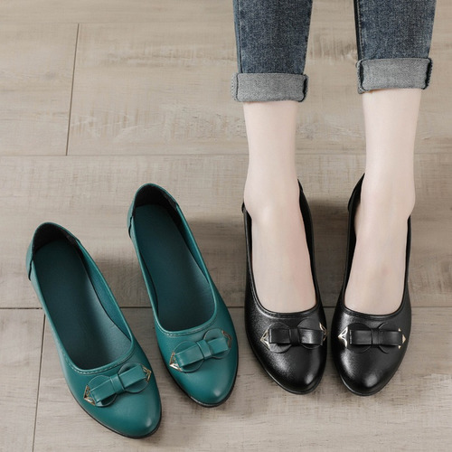 Mocasines Casuales Para Mujer Zapatos De Cuero Cómodos