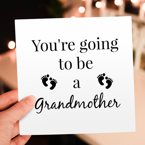 Tarjeta De Felicitación Para Futura Abuela Con Refranes