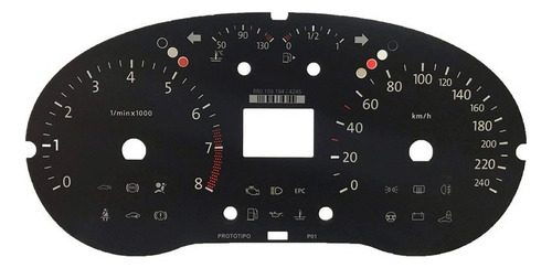 Acetato Do Translucido Painel De Instrumentos Vw Gol 08 013
