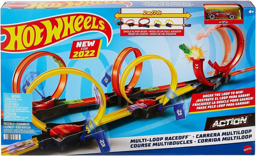 Pista De Autos Hot Wheels Action Competencia Multiloop