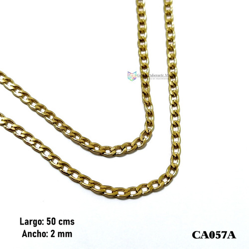 Cadena Tejido Barbado De 50cms Por 2mm Acero Inoxidable