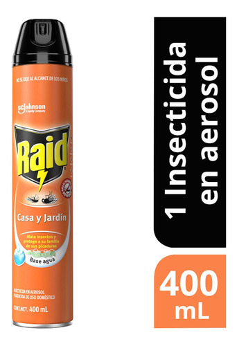 Insecticida En Aerosol Raid Casa Y Jardín 400ml