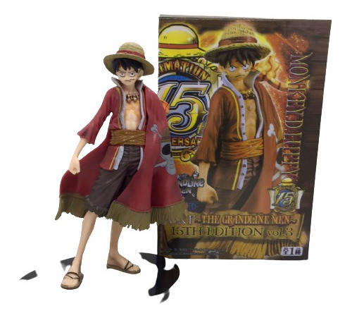 Figura Luffy Con Capa Pirata One Piece 