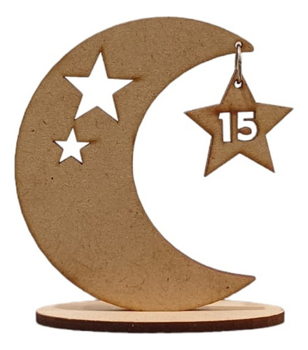 Souvenir Luna Con Estrella 15 Años X 40 Unid