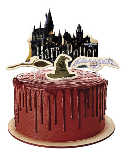 Imagem 6 de 6 de Harry Potter - Kit Aniversario Decorativo Só Um Bolinho