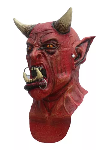 Máscara Diablo Uzzath Demonio Halloween Látex Terror