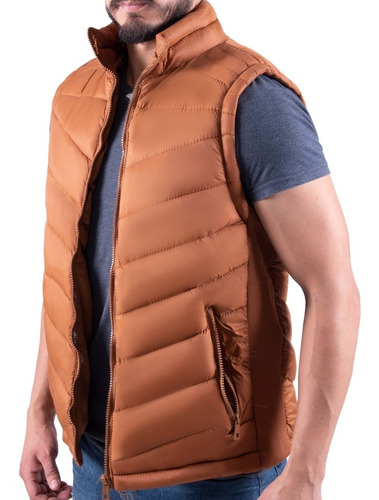 Chaleco Para Hombre A Huevo Casual Básico Capitonado