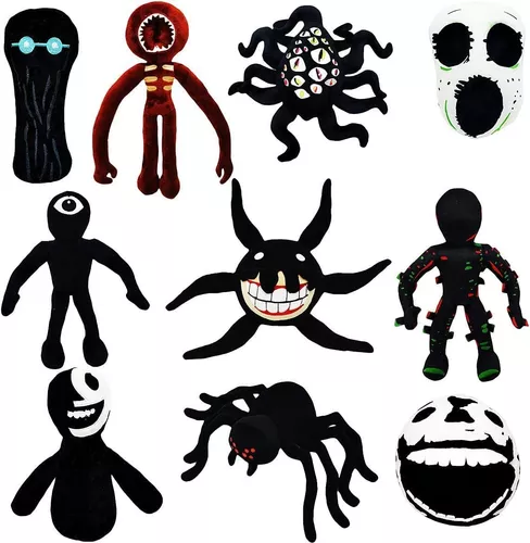 Doors Plush, Monster Horror Game Doors Plush,Ten Doors Plushies Include  Rush, Figure,Seek,10-20 inch Height, Gifts for Game Fans (Rush)