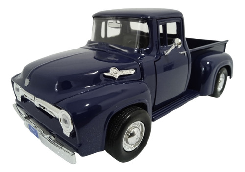 Ford 1956 F-100 Pickup, Escala 1:24 Motormax. 21cms. Azul.