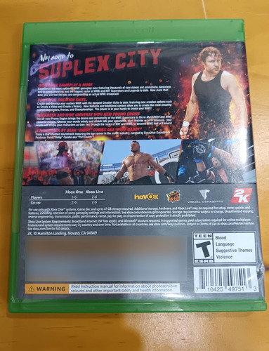 Wwe 2k17 Usado En Muy Buenas Condiciones Para Tu Xbox One (Usado)