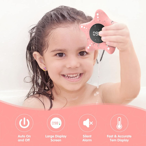 Termómetro De Baño Para Bebé, Termómetro Flotante De Encendi