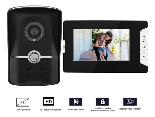 Videoportero 7 Hd Intercomunicación Manos Libres Timbre
