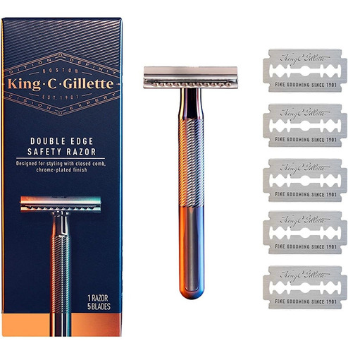 King C. Gillette Maquinilla De Afeitar De Seguridad Con Mang