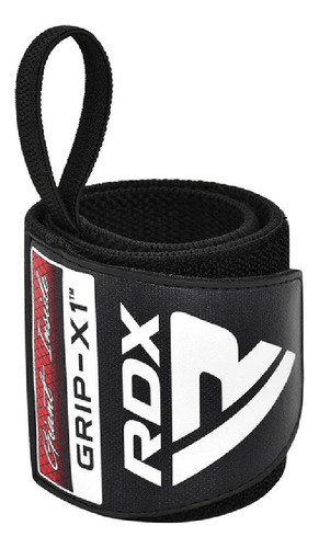 Muñequeras Para Levantamientos De Pesas W2 Rdx Gym Fitness Color Negro