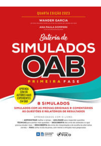 Bateria De Simulados Oab 1ª Fase - 04ed/23
