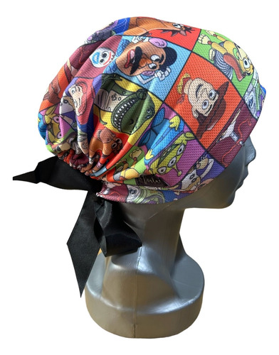 Gorro Quirúrgico Para Dama Con Listón Marcianos Toy St