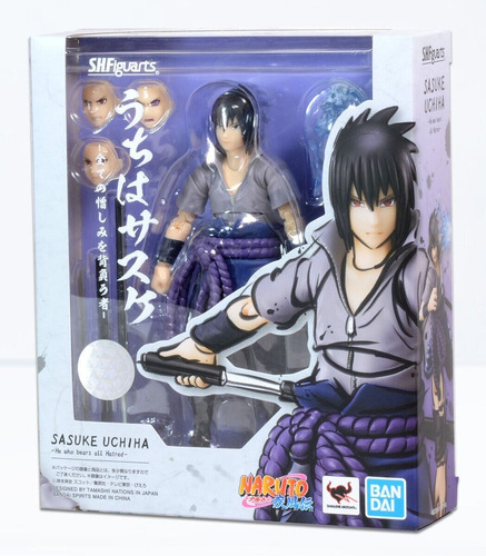 Imagen 3 de 6 de Naruto Shippuden S.h. Figuarts Sasuke Uchiha Bandai