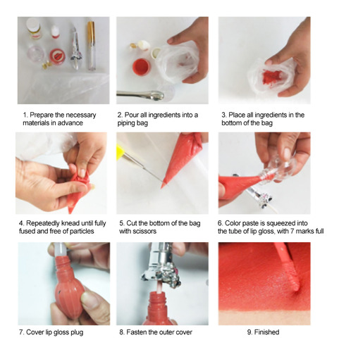 Molde Para Hacer Brillo De Labios Hecho A Mano, Material De