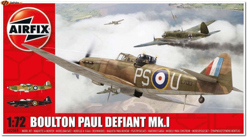 Airfix 2069 Inglés Boulton Paul Defiant Mk.1 1/72 La Plata