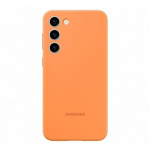 Funda Oficial De Silicona Para Samsung S23 Plus Naranja