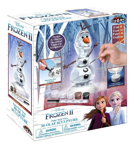 Olaf Paint Your Own 3d Frozen 2 Con Luz Sku 5607-3