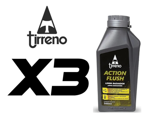 Tirreno Limpa Radiador Action Flush Remove Ferrugem 3 Und