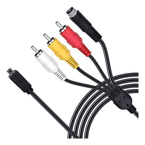 Cable De Salida De Tv Av A/v De Audio Y Vídeo Para Videocámara Sony Handycam Dcr-hc28/e Dcr-sx85/v/e/l Sx85/b/r Y Más Modelos