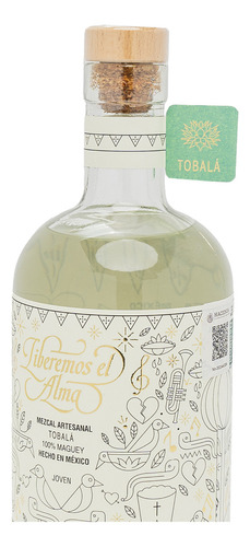 Mezcal Liberemos Tobala 750 Ml + 2 Vasos | Kit Mezcalero