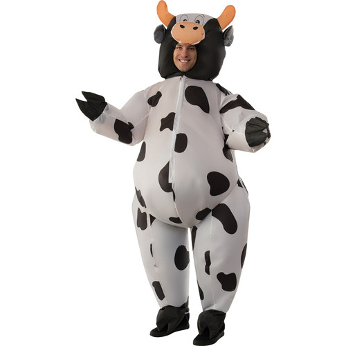 Disfraz Para Adulto Vaca Inflable Halloween Talla Única