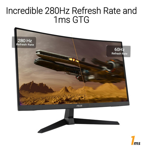 Monitor Gamer Asus Vg27vqm1b 27 280hz 1ms Curvo Va Fhd Gsyn