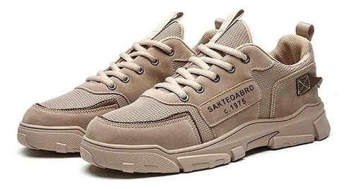 Estilo Británico Hombres Zapatos De Trabajo Beige