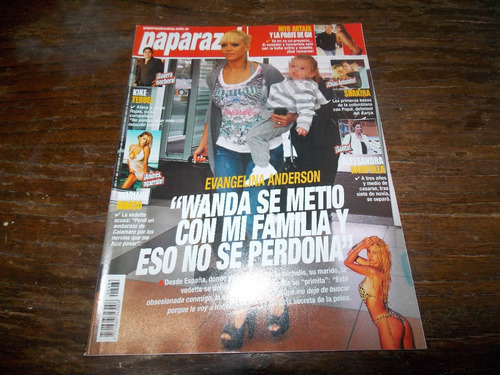 Revista Paparazzi 488 Anderson Wanda Darin Shakira 18/3/11