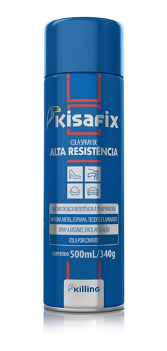 Imagem 2 de 5 de Cola Spray Resistente A Alta Temperatura 500ml/350g Kisafix